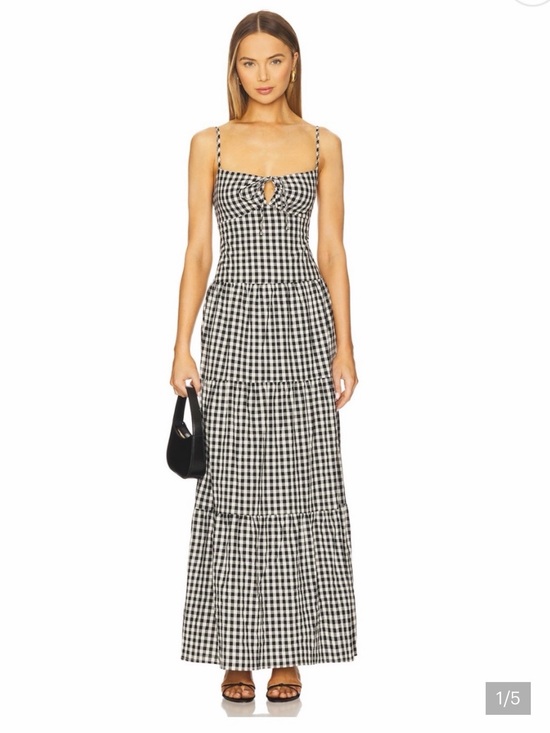 More To Come Dresses & Skirts - More to Come Lili Maxi Dress in Gingham Print